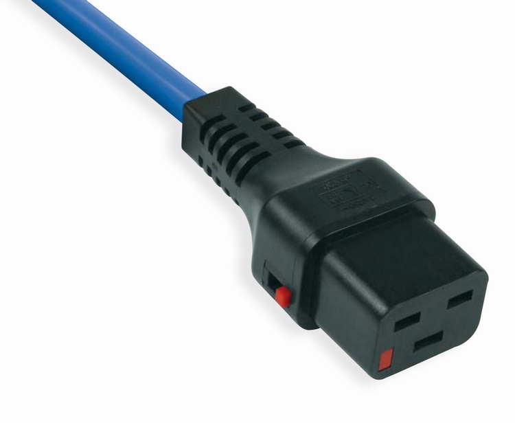 Lockable Power Cables available in Blue