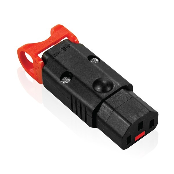 NEW Locking, Rewireable C13 IEC Connector